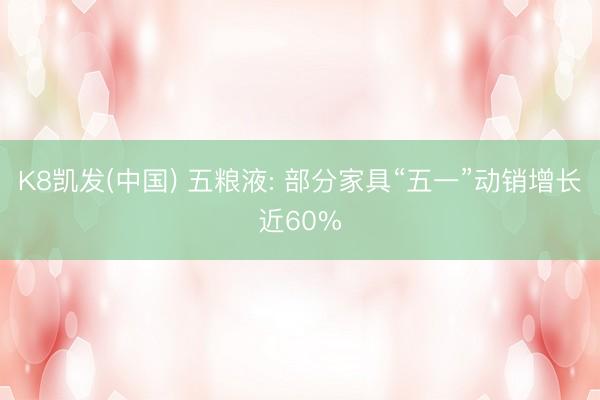 K8凯发(中国) 五粮液: 部分家具“五一”动销增长近60%